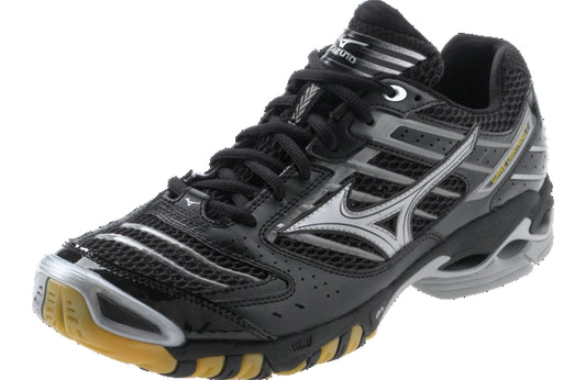 Mizuno Women's Wave Lightning 7 Volleyball Shoes (Black/Silver)